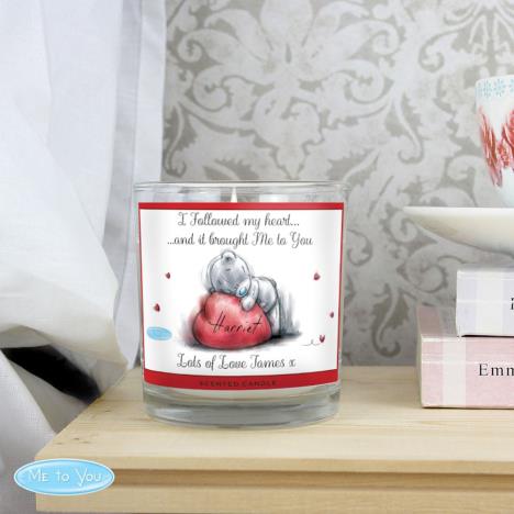 Personalised Me to You Bear Heart Scented Jar Candle Extra Image 1